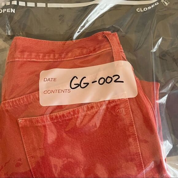 MADEWELL The Mom Jean Garment Dyed Edition in Enamel Red Women Size 27 - Picture 11 of 11